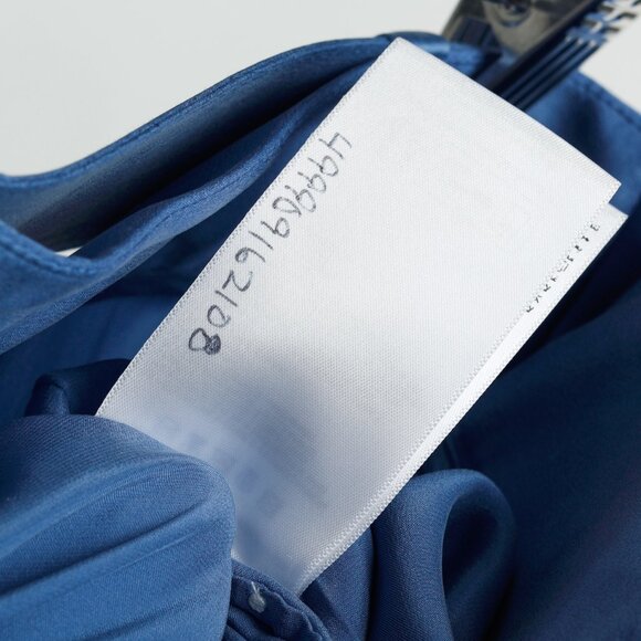 Zimmermann PF/24 Cornflower Belted Charmeuse Silk Tuck Pants - Picture 10 of 10